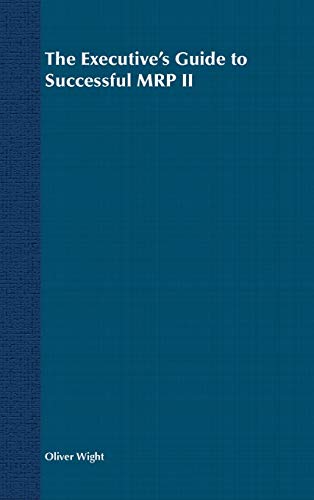 Blue book cover with white text: "The Executive's Guide to Successful MRP II".