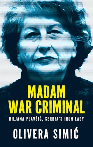 Book cover featuring a portrait of Biljana Plavšić with bold title text.