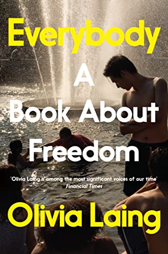 Book cover showing people in a fountain with yellow and white text overlay.