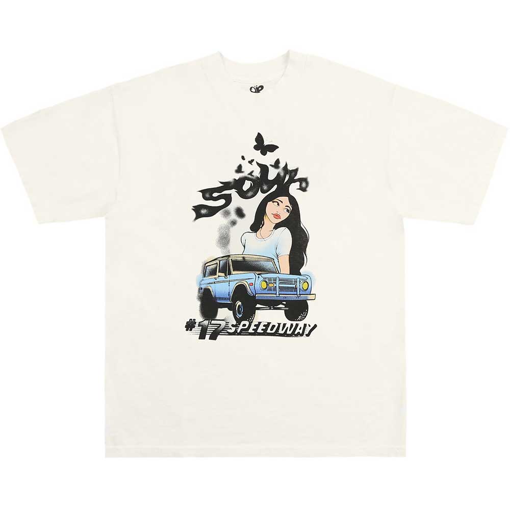 XX-Large unisex t-shirt with airbrushed Olivia Rodrigo “Sour” tour design.