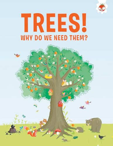 Book cover with a large tree and various animals in a forest scene.