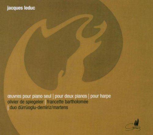 Brown CD cover with abstract design, white and black text, and a signature.