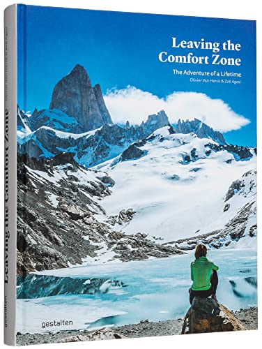 Book cover with snowy mountain landscape and a person viewing the vista.