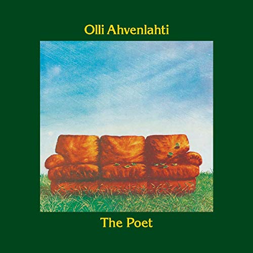Album cover featuring an orange sofa in a grassy field under a blue sky.
