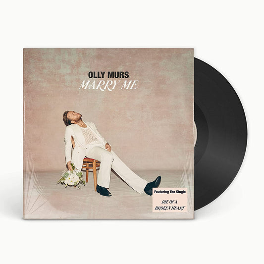 Olly Murs "Marry Me" vinyl record with album cover featuring a man.