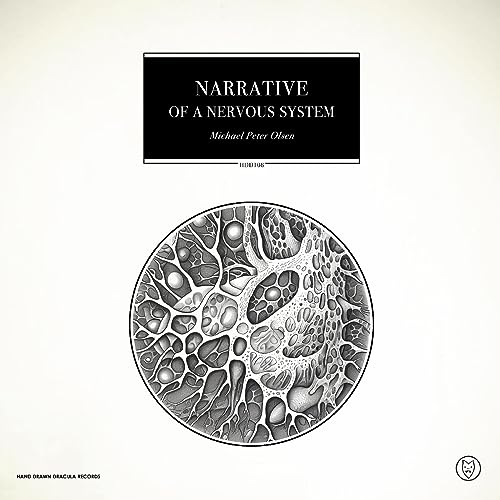 Vinyl record cover: black text on white, with anatomical illustration below.
