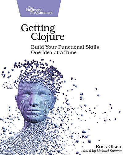 Book cover: "Getting Clojure" with a blue abstract head illustration.