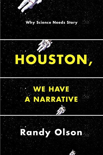 Book cover: "Houston, We Have a Narrative" with astronaut imagery.