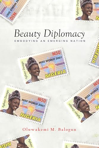 Book cover featuring a woman in traditional Nigerian attire and postage stamps.