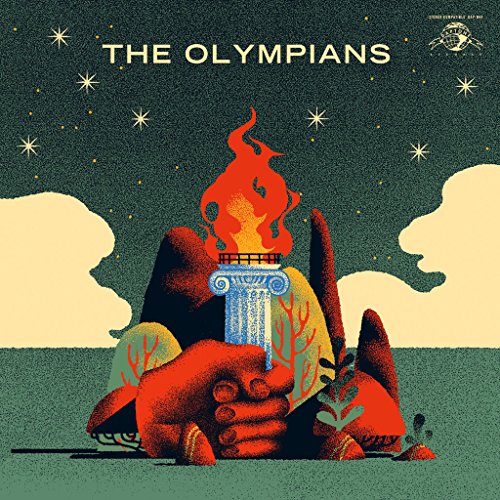 Vinyl album cover: stylized illustration of a flaming torch and columns.