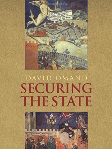 Book cover: "Securing the State" with medieval artwork depicting a walled city.