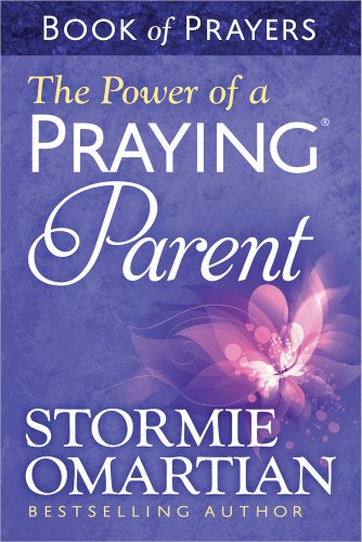 Book cover with purple floral design and title “The Power of a Praying Parent.”