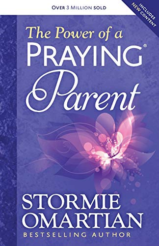 Book cover with floral design and title "The Power of a Praying Parent".