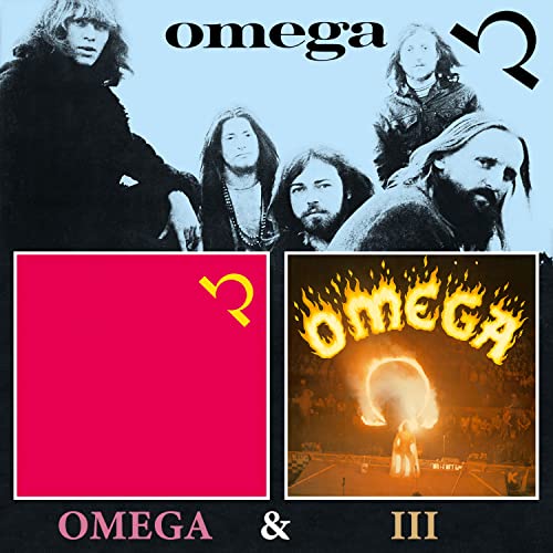 CD cover for Omega’s “Omega & III” featuring band members and artwork.