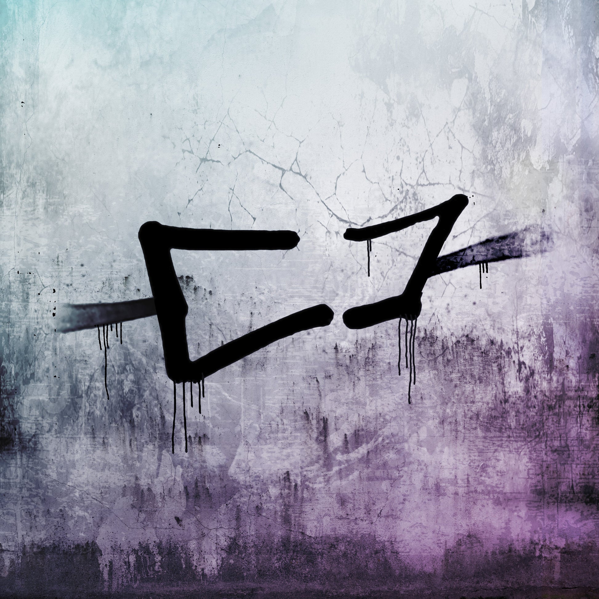CD cover with a black, dripping graffiti-style letter “Z” on a textured purple background.