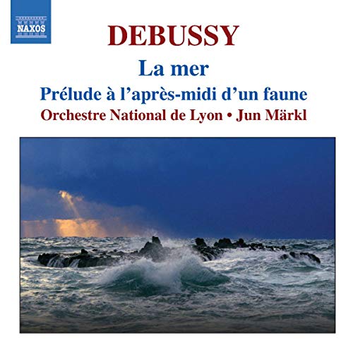 CD cover for Debussy’s “La mer” featuring a stormy seascape.