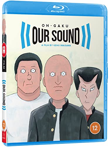 On-gaku: Our Sound" Blu-ray cover featuring three illustrated anime characters.