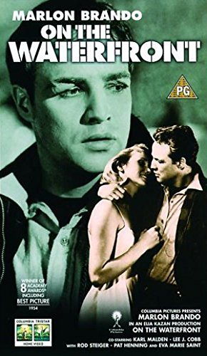 On The Waterfront" DVD cover featuring Marlon Brando and Eva Marie Saint.