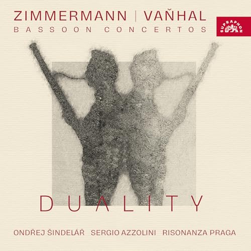 CD cover: abstract figures, text “Duality”, and composers Zimmerman/Vanhal.