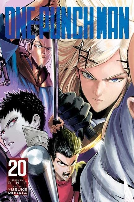 Manga cover of One-Punch Man volume 20 featuring several characters with intense expressions.