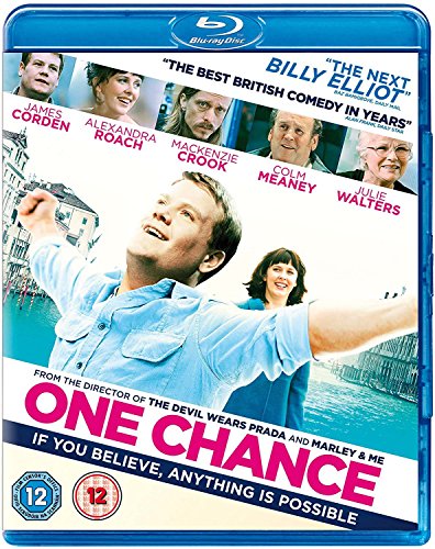 One Chance" Blu-ray cover featuring James Corden and cast members smiling.