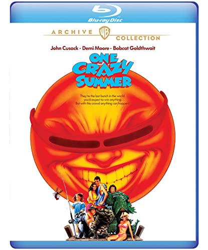 One Crazy Summer" Blu-ray cover with a bright orange sun and cast photo.
