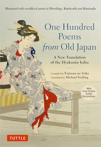 Book cover with a woodblock print of a woman in traditional Japanese dress.