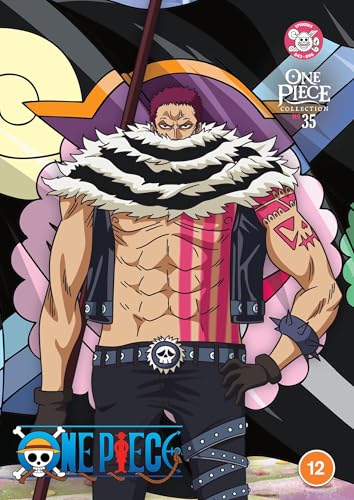 One Piece Collection 35 DVD cover featuring Charlotte Katakuri with a large fur collar.