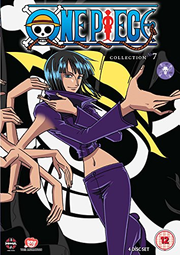 One Piece Collection 7 DVD cover featuring Nico Robin with multiple arms.