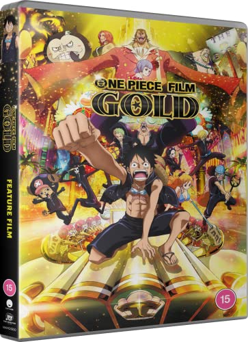 One Piece Film: Gold DVD cover featuring Luffy and the Straw Hat crew.