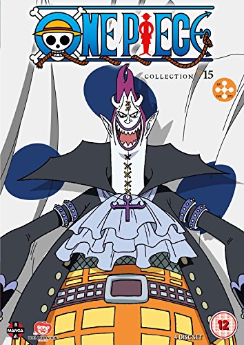 DVD cover for One Piece Collection 15 featuring the character Gecko Moria.