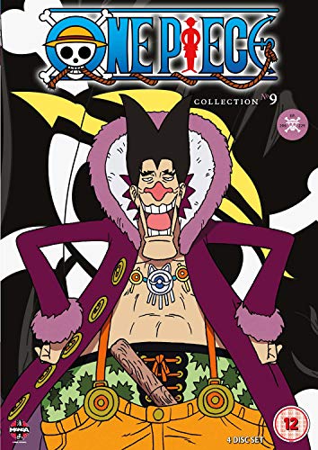 One Piece Collection 9 DVD cover featuring Foxy the Silver Fox character.