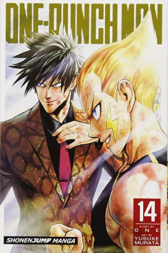 One-Punch Man volume 14 manga cover featuring Sonic and Lightning Max.