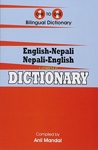 Cover of a combined English-Nepali and Nepali-English dictionary.