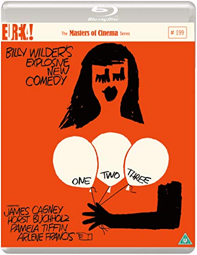 Blu-ray cover art featuring a stylized illustration of a woman holding three balloons.