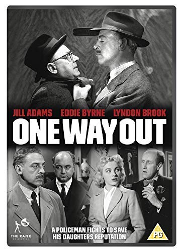 "One Way Out" DVD cover featuring black-and-white images of actors in 1950s attire.