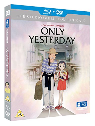 “Only Yesterday” Blu-ray cover featuring two women in a school hallway.