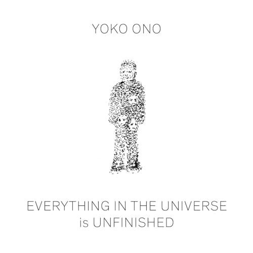 Book cover featuring a stippled drawing of a figure with text by Yoko Ono.