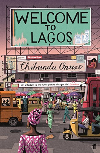 Book cover: “Welcome to Lagos” with a bustling street scene.