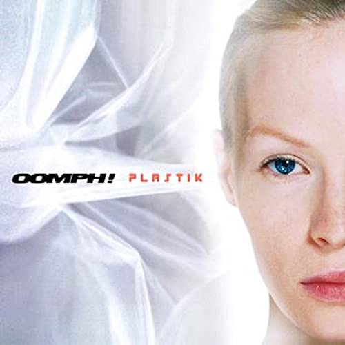 CD cover for Oomph! - Plastik, featuring a face partially obscured by plastic.