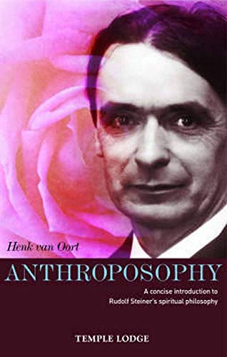 Book cover featuring a portrait of Rudolf Steiner and a pink rose.