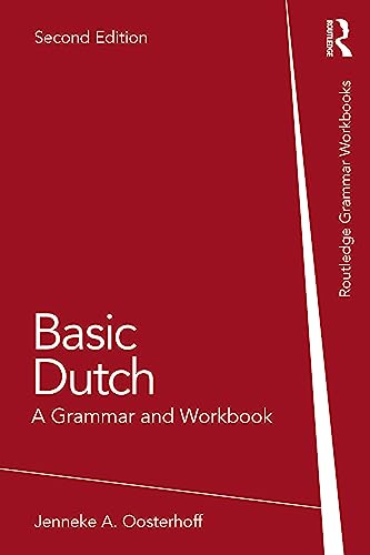 Red book cover with white text: “Basic Dutch: A Grammar and Workbook”.