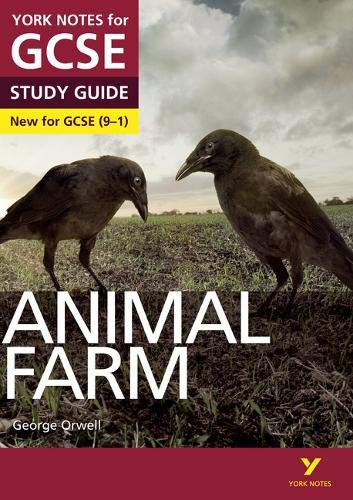 York Notes study guide cover for George Orwell’s *Animal Farm*, featuring crows.