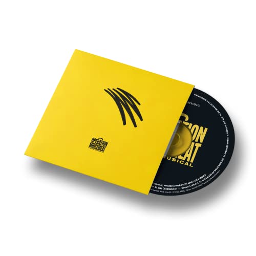 Yellow CD packaging with black text and a partially visible gold disc.