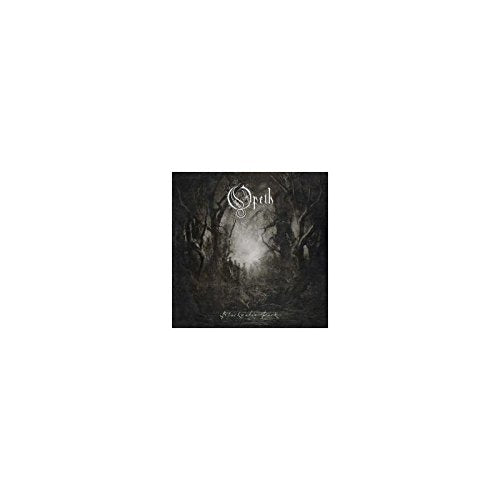"Opeth's 'Blackwater Park' vinyl album cover featuring a dark, misty forest scene."