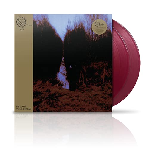Opeth “My Arms Your Hearse” vinyl record with red discs and cover.