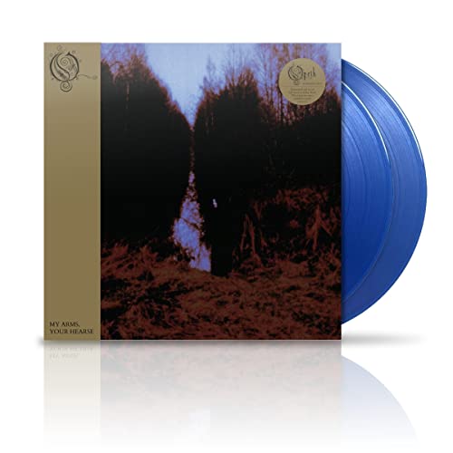 Opeth album "My Arms Your Hearse" vinyl record with blue discs.