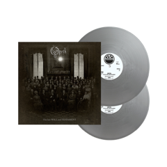 Silver vinyl LP of Opeth’s “The Last Will & Testament” with cover art.