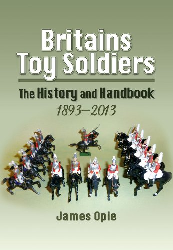 Book cover featuring vintage Britains toy soldiers on horseback.