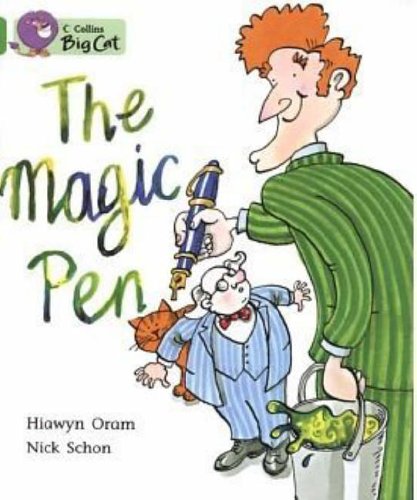 Book cover: illustrated man with a magic pen and surprised onlookers.